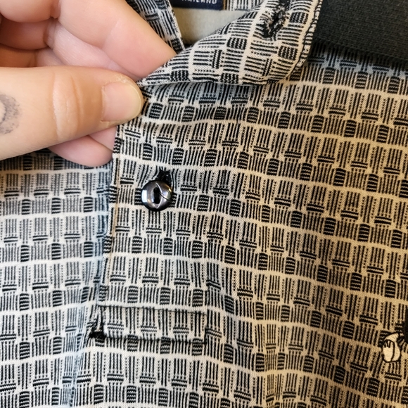 Nike Disney Mickey Black Patterned Golf Polo - Picture 7 of 9